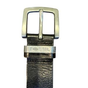 Men’s Fossil Black Leather Belt